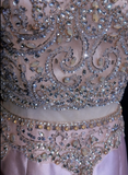 Vintage Sheath Scoop Neck Pink Short Satin Formal 8th Grade Homecoming Dresses Middle School Cocktail Dress Mini Hoco Outfits HZ1121