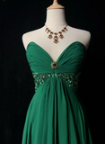 Vintage A line Sweetheart Green Chiffon Short Formal 8th Grade Homecoming Dresses Middle School Cocktail Dress Mini Hoco Outfits HZ1121