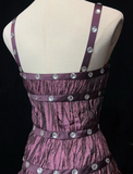 Vintage Sheath Spaghetti Straps Grape Taffeta Short Mini Formal 8th Grade Homecoming Dresses Middle School Cocktail Dress Hoco Outfits HZ1121