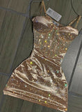 Unique Sheath Spaghetti Straps Sequin Short Mini Formal 7th Grade Homecoming Dresses Middle School Short Cocktail Night Dress Hoco Outfits HZ1121