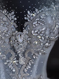 Unique Bridal Dress Ball Gown Scoop White Sequin Long Wedding Dresses Luxury Bride Dress Bridal Gowns HZ1121
