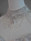 Princess Bridal Dress Ball Gown Off The Shoulder White Wedding Dress Ruffles Lace Wedding Dresses Modest Wedding Gowns HZ1121