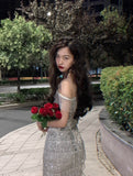 Sexy Sheath Spaghetti Straps Sequin Short Mini Formal 8th Grade Homecoming Dresses Middle School Hoco Court Dress 21st Birthday Dress Hoco Outfits HZ1121