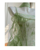 Cute A Line Spaghetti Straps Sage Green Chiffon Grad Dress Inspo Short Mini Formal 8th Grade Homecoming Dresses High School Hoco Court Dress Graduation Dress Hoco Outfits HZ1121