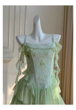 Cute A Line Spaghetti Straps Sage Green Chiffon Grad Dress Inspo Short Mini Formal 8th Grade Homecoming Dresses High School Hoco Court Dress Graduation Dress Hoco Outfits HZ1121
