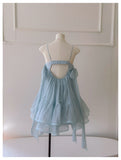 Pretty A Line Spaghetti Straps Blue Open Backs Grad Dress Inspo Short Mini Formal 8th Grade Homecoming Dresses High School Hoco Court Dress Graduation Dress Hoco Outfits HZ1121