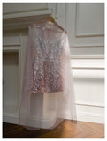 Cute A Line Spaghetti Straps Pink Sequin Grad Dress Inspo Formal 8th Grade Homecoming Dresses High School Hoco Court Dress Graduation Dress Hoco Outfits HZ1121