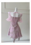 Cute A Line Square Neck Pink Sequin Grad Dress Inspo Short Mini Formal 8th Grade Homecoming Dresses High School Hoco Court Dress Graduation Dress Cocktail Dress 16th Birthday Outfits HZ1121