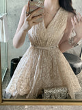 Pretty A Line V Neck Lace Grad Dress Inspo Short Mini Formal 8th Grade Homecoming Dresses High School Hoco Court Dress Graduation Dress Cocktail Birthday Outfits HZ1121