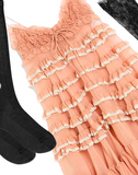 Pretty A Line Spaghetti Straps Blush Pink Lace Grad Dress Inspo Short Mini Formal 8th Grade Homecoming Dresses High School Hoco Court Dress Graduation Dress Cocktail Birthday Outfits HZ1121