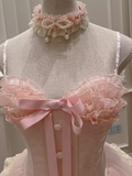 Modest Ball Gown Spaghetti Straps Sleeveless Lace Grad Dress Inspo Short Mini Formal 8th Grade Homecoming Dresses High School Hoco Court Dress Graduation Dress Cocktail Gown Birthday Outfits HZ1121