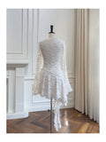 Pretty A Line V Neck Lace White Grad Dress Inspo Short Mini Formal 8th Grade Homecoming Dresses High School Hoco Court Dress Graduation Dress Cocktail Birthday Outfits HZ1121