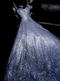 Sexy A line Spaghetti Straps Sequin Long Prom Dresses Party Dress 20th Birthday Outfits Graduation Dresses HZ1121