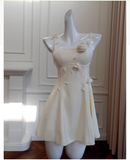 Cute A Line Spaghetti Straps Satin Formal 8th Grade Homecoming Dresses Middle School Short Cocktail Gowns Graduation Dress Hoco Outfits HZ1121