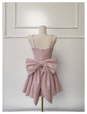 Cute A Line Square Pink Sequin Formal 8th Grade Homecoming Dresses Middle School Short Cocktail Gowns Graduation Dress Hoco Outfits HZ1121