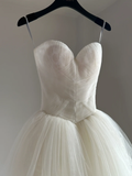 Timeless Bridal Dress Ball Gown Sweetheart Tulle Lace Wedding Dress Boho Wedding Dresses Modest Wedding Gowns HZ1121