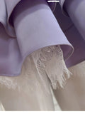 Modest A line Sweetheart Grape Satin Formal Short Homecoming Dress Middle School Short 21st Birthday Outfits Graduation Dress Cocktail Dresses HZ1121