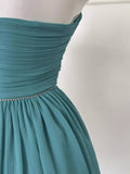 Aesthetic A line Strapless Chiffon Formal Mini Homecoming Dress Middle School Short 19th Birthday Outfits Graduation Dress Hoco Dresses HZ1121
