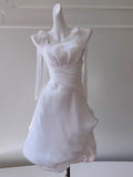 Modest A Line Spaghetti Straps Light Pink Short Formal Homecoming Dress Middle School Short 20th Birthday Outfits Graduation Dress Cocktail Dresses HZ1121