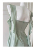 Cute A Line Square Neck Mint Green Short Formal Homecoming Dress Middle School Short 20th Birthday Outfits Graduation Dress Cocktail Dresses HZ1121