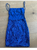 Sexy Sheath Spaghetti Straps Sequin Royal Blue Short Formal Homecoming Dress Middle School Short 16th Birthday Outfits Graduation Dress Cocktail Dresses HZ1121