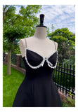 Pretty A Line Spaghetti Straps Little Black Dress Satin Short Formal Homecoming Dresses Middle School Short 21st Birthday Outfits Graduation Dress Mini Cocktail Dresses HZ1121