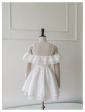 Pretty A line Off The Shoulder White Short Formal Homecoming Dresses Middle School Short 21st Birthday Outfits Graduation Dress Mini Cocktail Dresses HZ1121