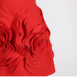 Cute A Line Strapless Red Satin Formal Homecoming Dresses 18th Birthday Outfits Graduation Dress Short Mini Hoco Dresses HZ1121