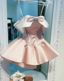 Pretty Ball Gown Off The Shoulder Pink Short Formal 8th Grade Homecoming Dresses Summer Middle School Hoco Dress Homecoming Outfits HZ1121