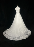 Vintage Bridal Dress Ball Gown Sweetheart Lace White Long Wedding Dress Retro Wedding Dresses Modest Wedding Gowns HZ1121