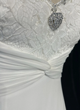 Vintage Bridal Dress A Line Spaghetti Straps Chiffon White Long Wedding Dress Retro Wedding Dresses Modest Wedding Gowns HZ1121