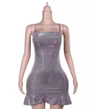 Sexy Sheath Halter Sequin Tight Grape Formal Homecoming Dresses 8th Grad Dance Graduation Dress Short Birthday Outfits Hoco Dresses HZ1121