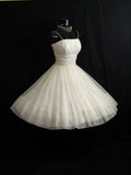 Pretty Ball Gown Spaghetti Straps Tulle White Formal 8th Grade Homecoming Dresses Summer Middle School Hoco Dress 6th Grade Graduation Outfits HZ1121