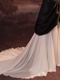 Pretty Wedding Dress Ball Gown Spaghetti Straps Black Satin Long Vintage Wedding Dresses Bridal Gowns Brides Gown HZ1121