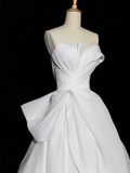 Pretty Wedding Dress Ball Gown Strapless White Long Luxury Wedding Dresses Bridal Gowns Brides Gown HZ1121