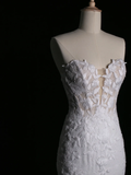 Elegant Wedding Dress Mermaid Sweetheart White Lace Summer Long Wedding Dresses Bride Dress Bridal Gowns HZ1121