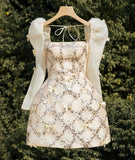 Fancy Short Hoco Dresses A line Square Mini Formal 8th Grade Homecoming Dresses Summer Middle School Homecoming Outfits HZ1121