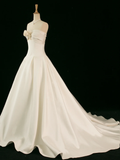 Elegant Wedding Dress Ball Gown Sweetheart Sleeveless Ivory Summer Long Wedding Dresses Bride Dress Bridal Gowns HZ1121