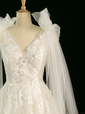 Pretty Wedding Dress Ball Gown V Neck Sleeveless Tulle Lace Long Vintage Wedding Dresses Bridal Gowns Brides Gown HZ1121
