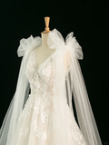 Pretty Wedding Dress Ball Gown V Neck Sleeveless Tulle Lace Long Vintage Wedding Dresses Bridal Gowns Brides Gown HZ1121