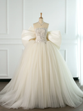 Elegant Wedding Dress Ball Gown Strapless Sleeveless White Tulle Summer Wedding Dresses Bride Dress Bridal Gowns HZ1121
