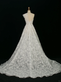 Elegant Wedding Dress Ball Gown One Shoulder Sleeveless White Lace Summer Wedding Dresses Bride Dress Bridal Gowns HZ1121