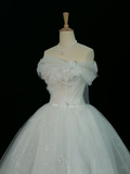 Pretty Wedding Dress Ball Gown Strapless White Sleeveless Tulle Long Vintage Wedding Dresses Bridal Gowns Brides Gown HZ1121