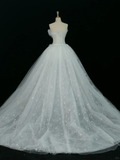 Pretty Wedding Dress Ball Gown Strapless White Sleeveless Tulle Long Vintage Wedding Dresses Bridal Gowns Brides Gown HZ1121