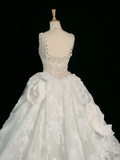 Elegant Wedding Dress Ball Gown Sweetheart Sleeveless White Lace Summer Long Wedding Dresses Bride Dress Bridal Gowns HZ1121