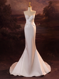 Pretty Wedding Dress Mermaid Sweetheart White Lace Long Wedding Dresses Bridal Gowns Brides Gown HZ1121