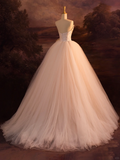 Elegant Wedding Dress Ball Gown Sweetheart Sleeveless Tulle Long Wedding Dresses Bride Dress Bridal Gowns HZ1121