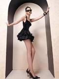 Pretty Sheath Square Black Velvet Short Formal 8th Grade Homecoming Dresses Summer Middle School Hoco Dress Homecoming Outfits HZ1121