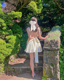 Cute A line Spaghetti Straps Formal 8th Grade Homecoming Dresses Beige Summer Middle School Hoco Dress Homecoming Outfits HZ1121