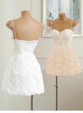 Trendy A Line Spaghetti Straps Mini Short Formal 8th Grade Homecoming Dresses Summer Middle School Hoco Dress Homecoming Outfits HZ1121